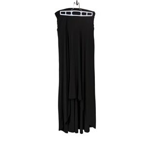 Michael Michael Kors Black Skirt High Low Hem Drape Jersey Stretch S